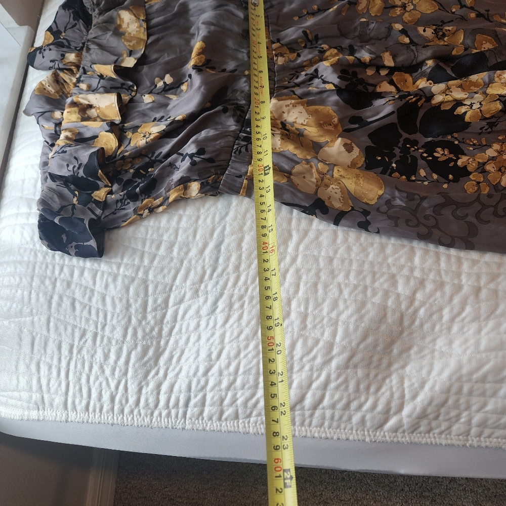 Hale Bob Gray and Gold Floral Jumpsuit - Picture 3 of 10